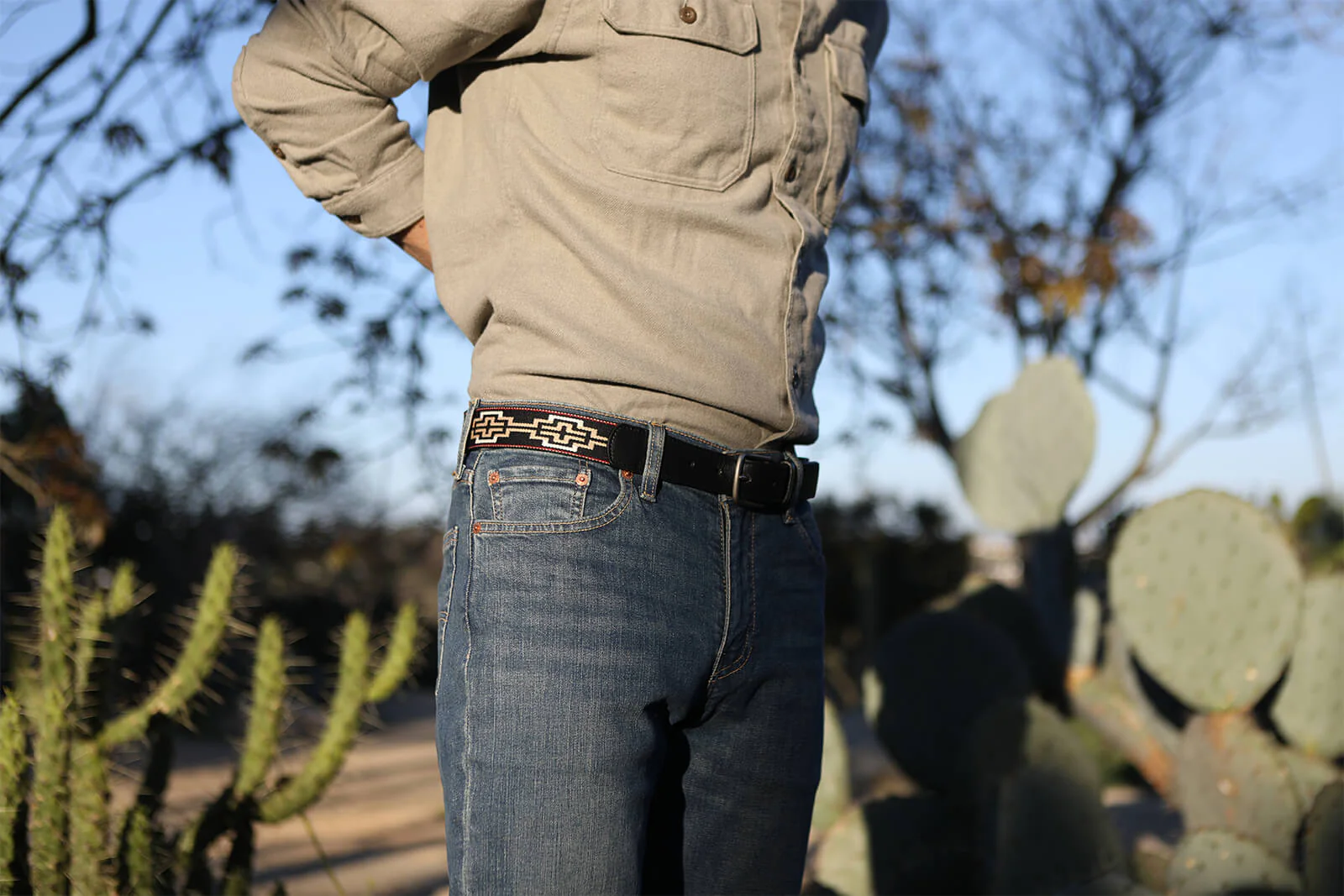 Limited Edition: Caballero Black Leather Woven Belt - Image 6
