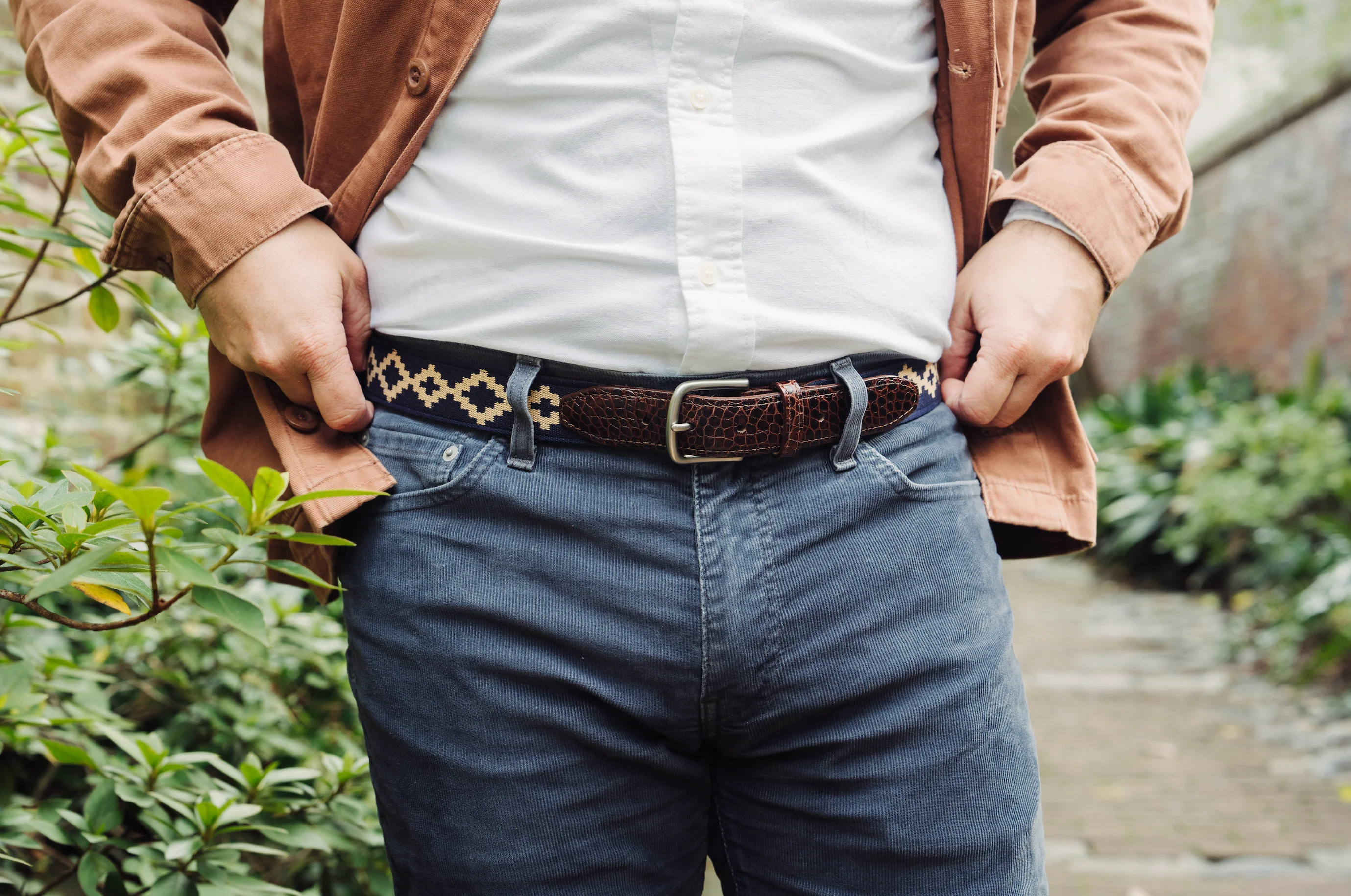 Corbina Woven Belt - Exótico Burgundy - Image 5