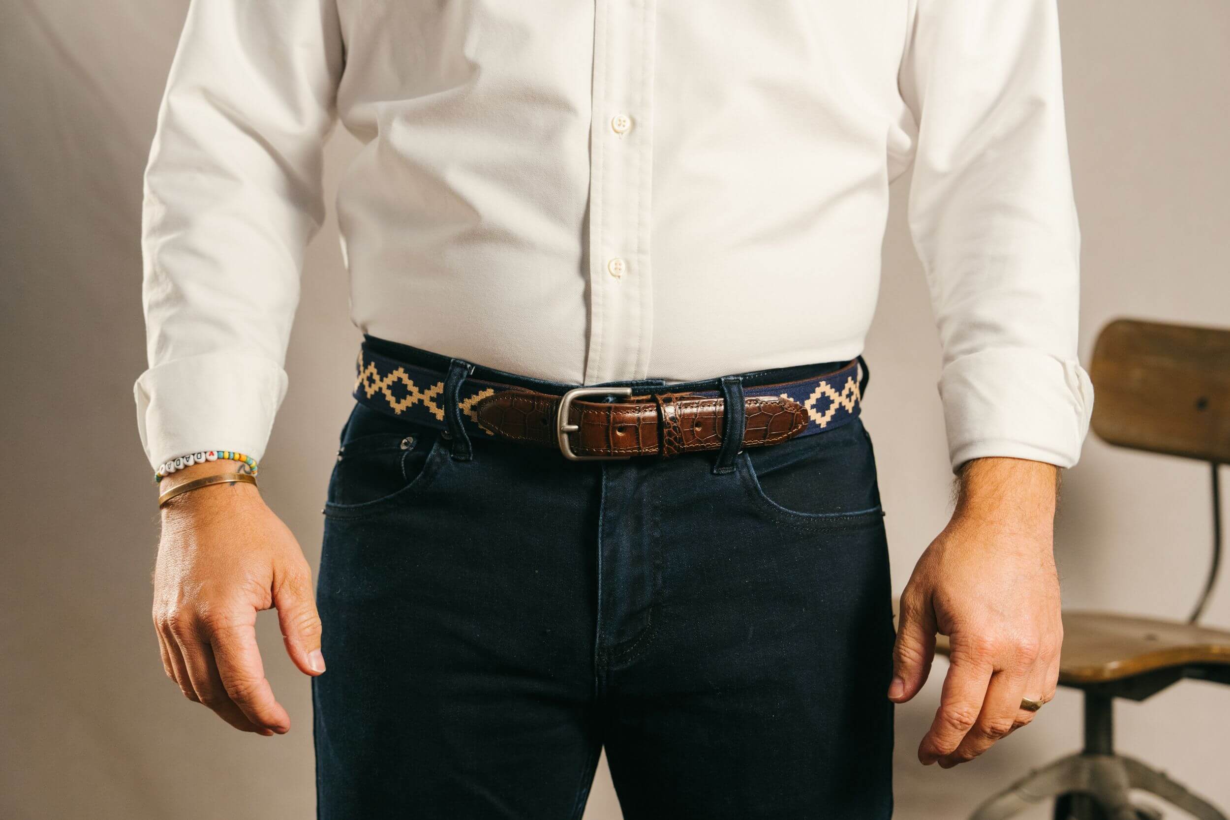 Corbina Woven Belt - Exótico Burgundy - Image 6