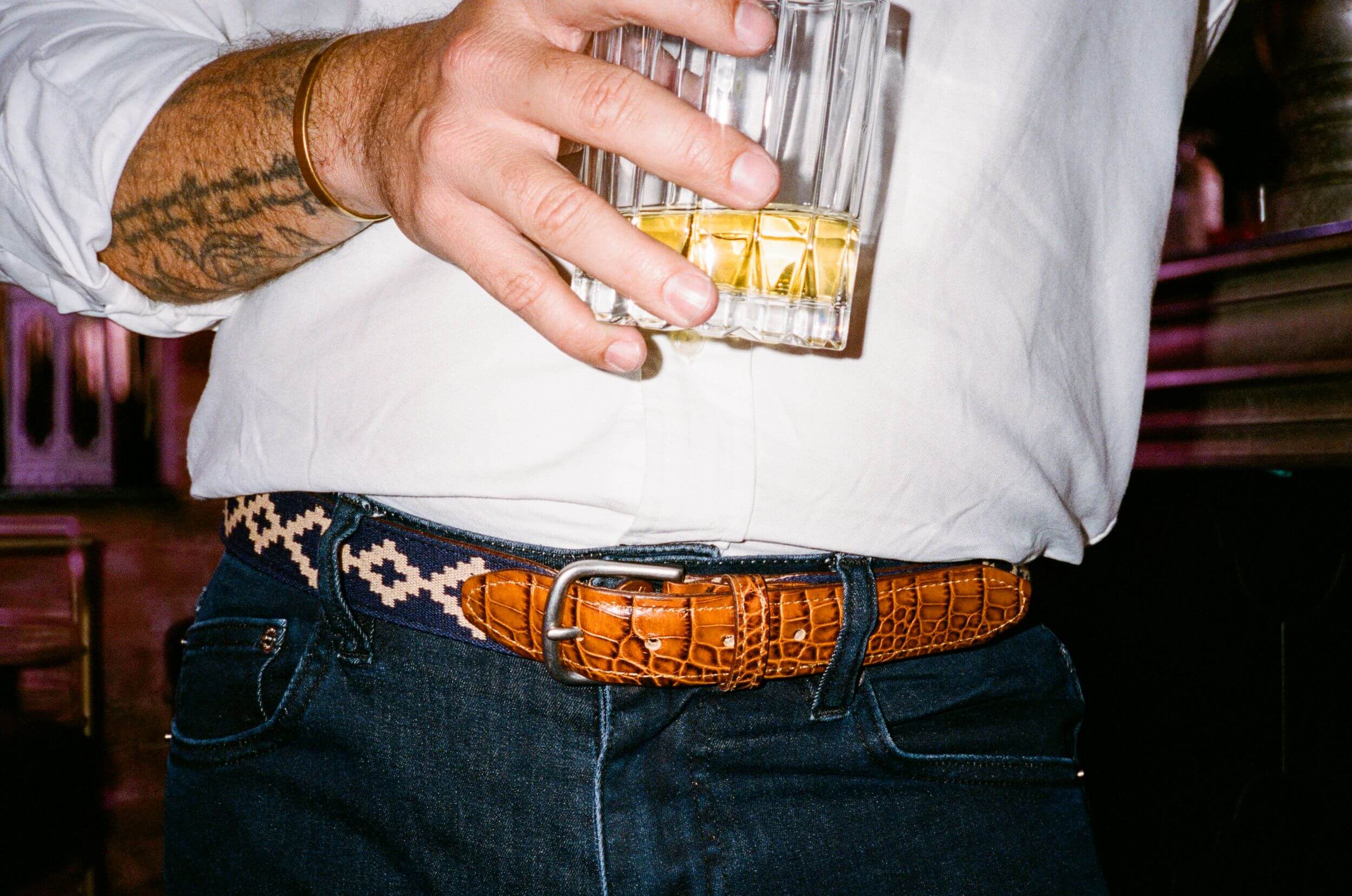 Corbina Woven Belt - Exótico Cognac - Image 3