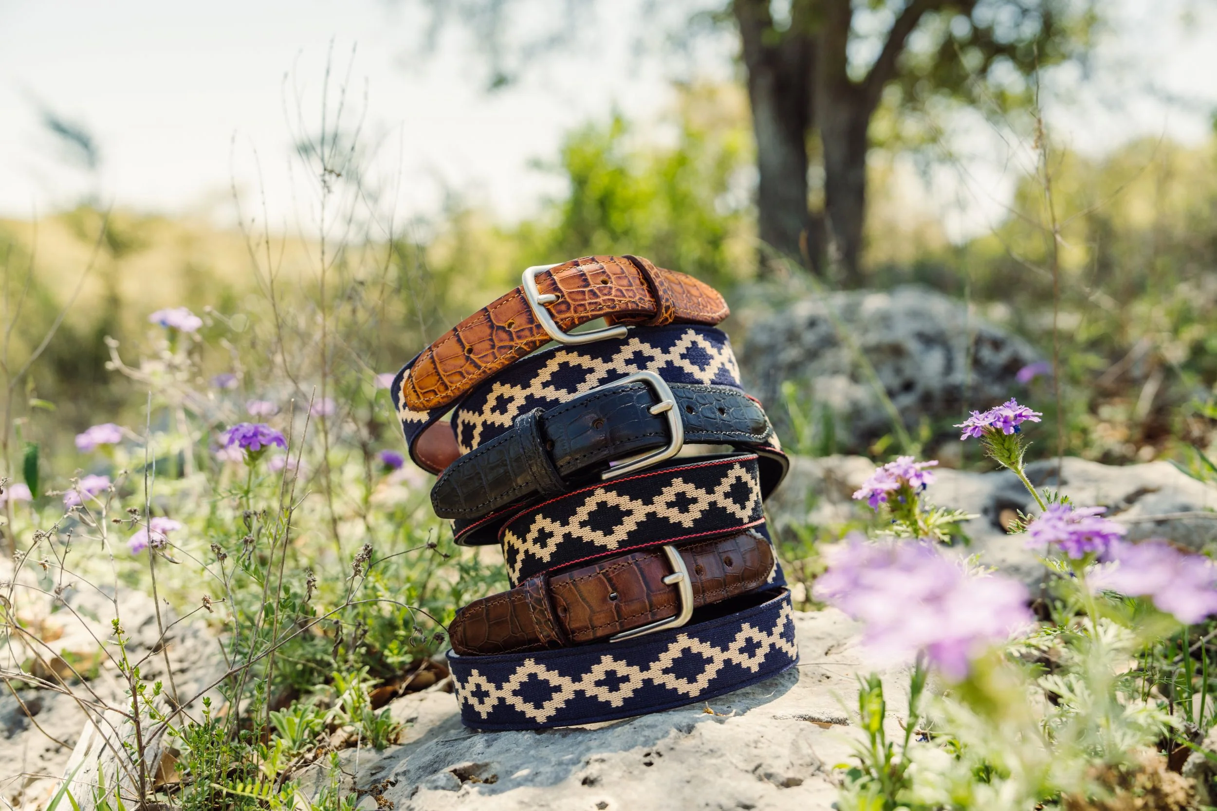 Corbina Woven Belt - Exótico Cognac - Image 5