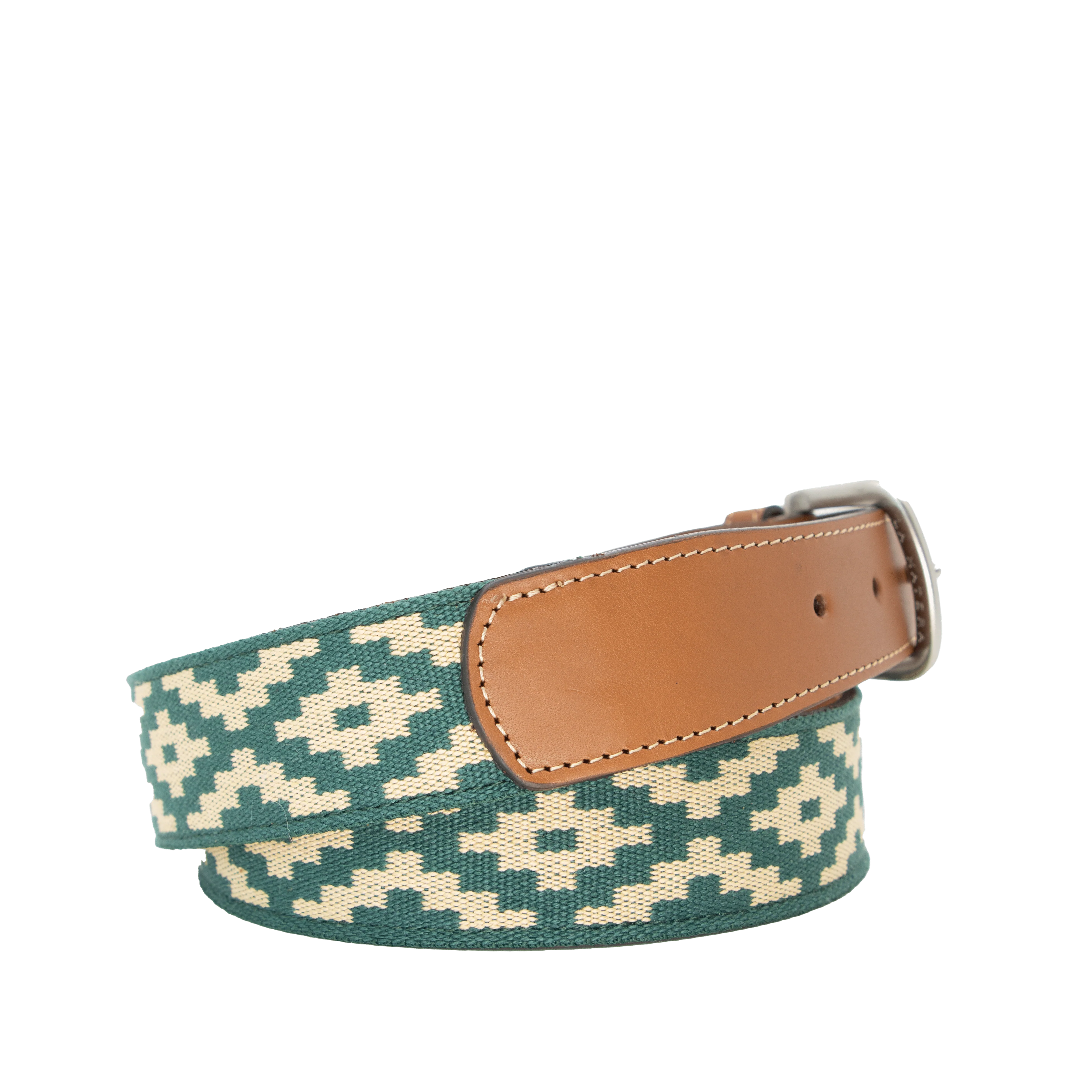 Limited Edition: Alvear Green Women's Woven Belt - Image 3